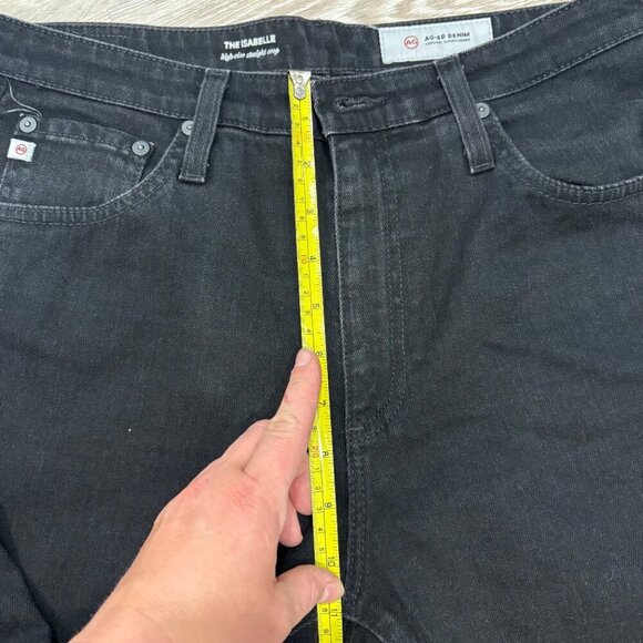 AG Adriano Goldschmied The Isabelle high-rise straight crop black size 30 - Picture 10 of 12